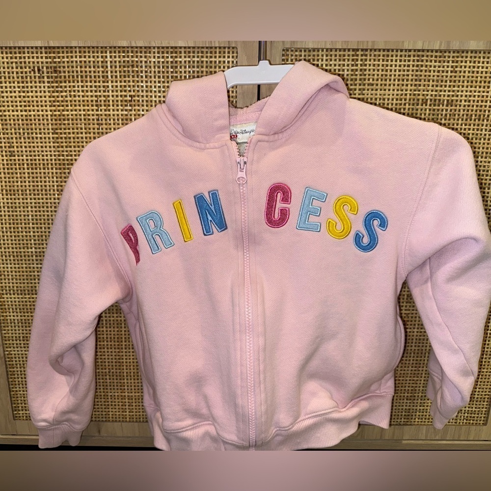 Walt Disney Princess Pink Hoodie Girls Medium